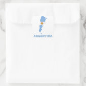 Sticker Carré Argentina Map with name (Sac)
