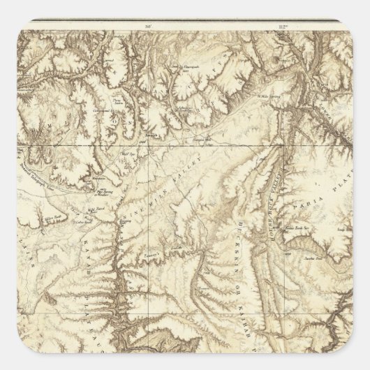 Sticker Carré Arizona 3 (Devant)