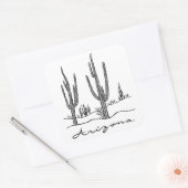 Sticker Carré Arizona Cactus (Enveloppe)