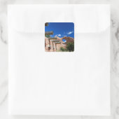 Sticker Carré Arizona, Window Rock. Capitale des Navajo (Sac)