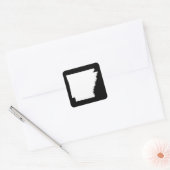 Sticker Carré Arkansas en blanc (Enveloppe)