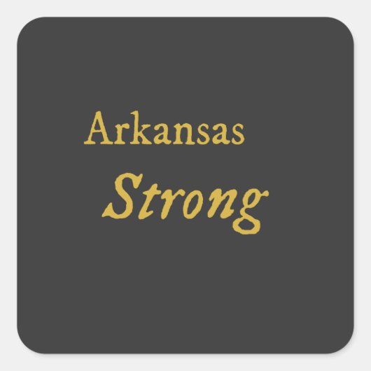 Sticker Carré Arkansas fort (Devant)
