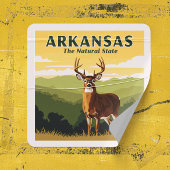 Sticker Carré Arkansas vintage