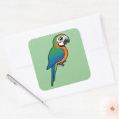 Sticker Carré Arlequin Macaw (Enveloppe)