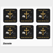 Sticker Carré Armée De Dieu (Feuille)