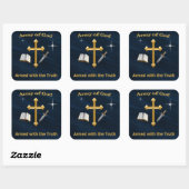 Sticker Carré Armée De Dieu (Feuille)
