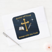 Sticker Carré Armée De Dieu (Enveloppe)