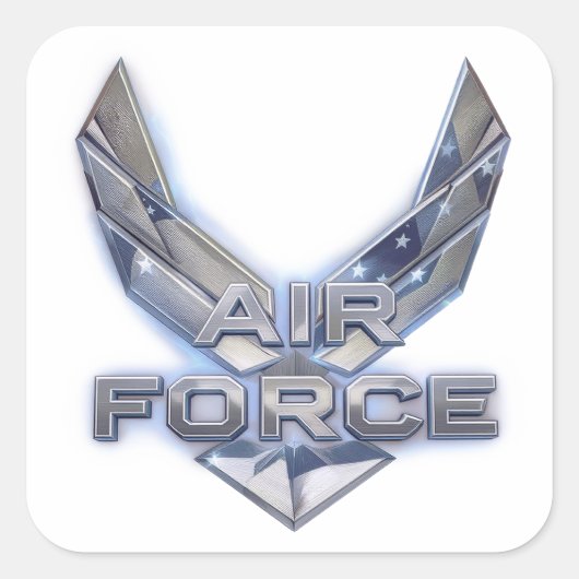 Sticker Carré Armée de l'Air (USAF) (Devant)