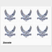 Sticker Carré Armée de l'Air (USAF) (Feuille)