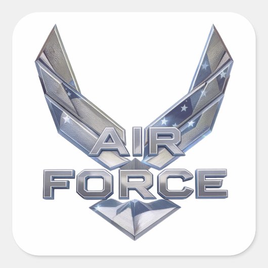 Sticker Carré Armée de l'Air (USAF) (Devant)