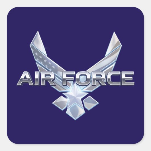 Sticker Carré Armée de l'Air (USAF) (Devant)