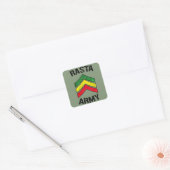 Sticker Carré Armée de Rasta (Enveloppe)