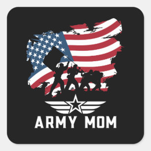 Sticker Carré Armée mère