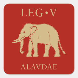 Sticker Carré Armée romaine impériale - Legio V Alaudae