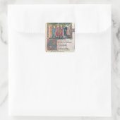 Sticker Carré Armement d'un chevalier (Sac)