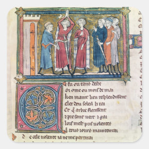 Sticker Carré Armement d'un chevalier