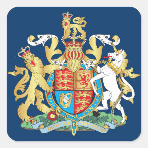 Sticker Carré Armoiries britanniques