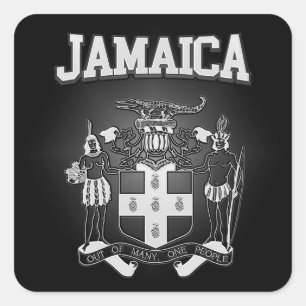Sticker Carré Armoiries de Jamaïque