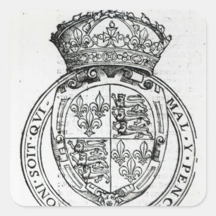 Sticker Carré Armoiries de la reine Elizabeth I