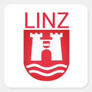 Sticker Carré Armoiries de Linz, AUTRICHE