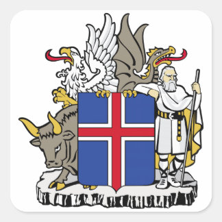 Sticker Carré Armoiries de l'Islande
