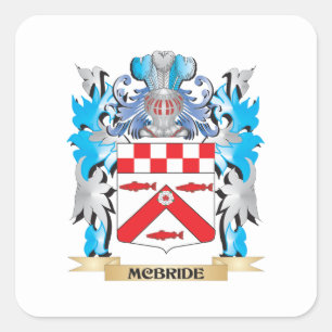 Sticker Carré Armoiries de Mcbride - Armoiries de la famille