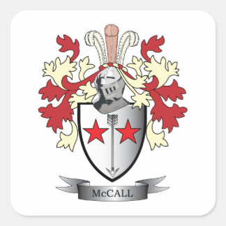 Sticker Carré Armoiries de McCall Family Crest