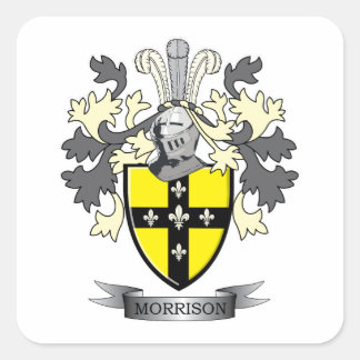Sticker Carré Armoiries de Morrison Family Crest