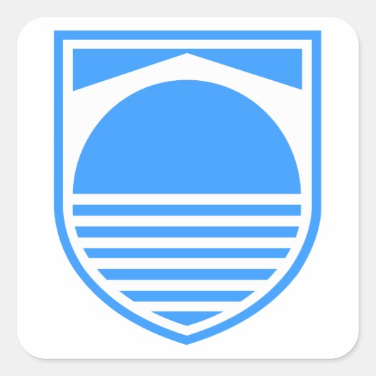 Sticker Carré Armoiries de Mostar (Devant)