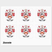 Sticker Carré Armoiries de Reid Family Crest (Feuille)