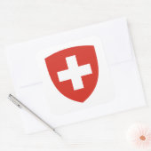 Sticker Carré Armoiries de Suisse, Drapeau de Suisse (Enveloppe)