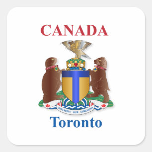 Sticker Carré Armoiries de Toronto
