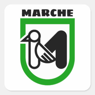 Sticker Carré Armoiries des Marches (Italie)