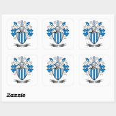 Sticker Carré Armstrong Family Crest Coat of Arms (Feuille)