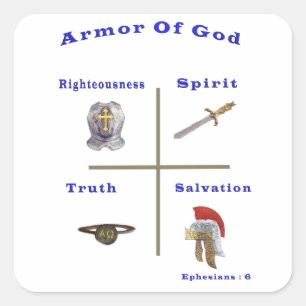 Sticker Carré Armure de Dieu produits