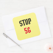 Sticker Carré Arrêter 5G (Enveloppe)