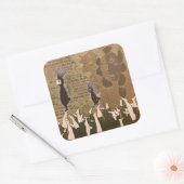 Sticker Carré Arrêter les pas 2012 (Enveloppe)