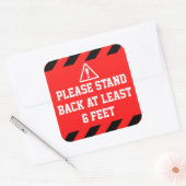 Sticker Carré Arrière 6 Pieds (Enveloppe)