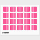 Sticker Carré Arrière - plan de bande rose (Feuille)