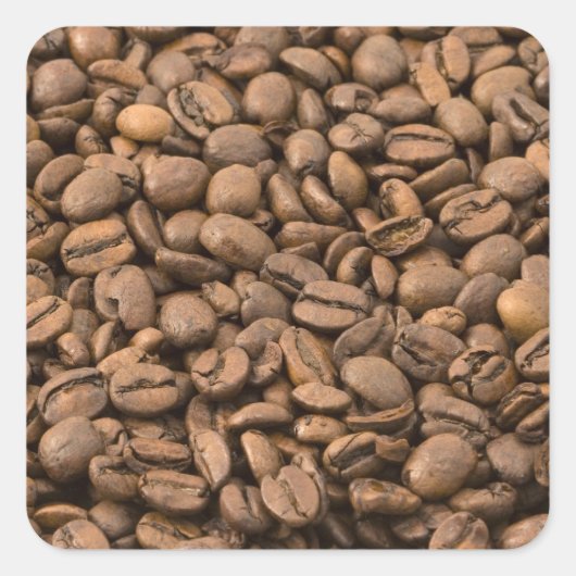 Sticker Carré Arrière - plan de café (Devant)