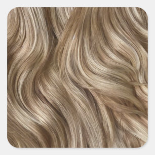 Sticker Carré Arrière - plan de cheveux blond