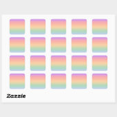 Sticker Carré Arrière - plan de dégradé de couleur arc-en-ciel (Feuille)
