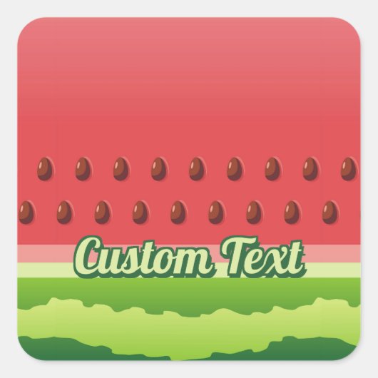 Sticker Carré Arrière - plan de pastèque (Devant)