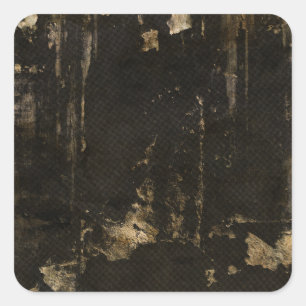 Sticker Carré Arrière - plan noir déchiré Grungy