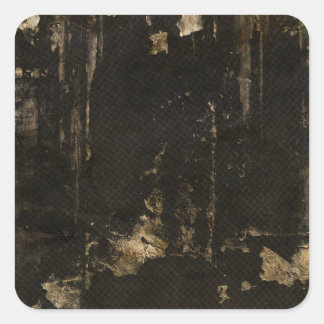 Sticker Carré Arrière - plan noir déchiré Grungy