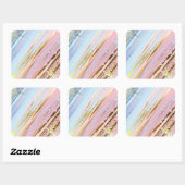 Sticker Carré Arrière - plan rose texturé (Feuille)