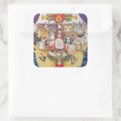 Sticker Carré Arrivée Noël (Sac)