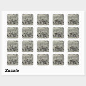 Sticker Carré Arrowwant Mills (Feuille)