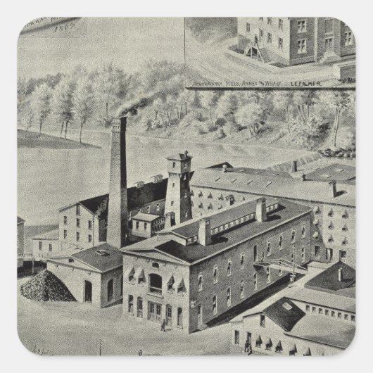 Sticker Carré Arrowwant Mills (Devant)