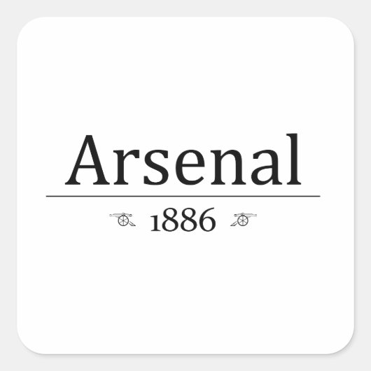 Sticker Carré Arsenal 1886 (Devant)